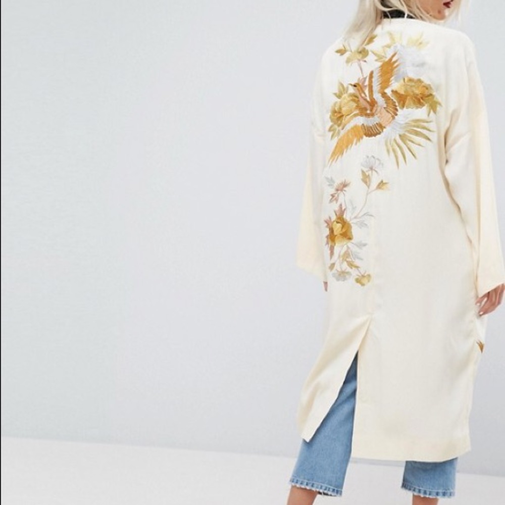 ISO NOT FOR SALE ASOS PREMIUM KIMONO DUSTER JACKET